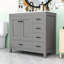 Bathroom Vanity with Ceramic Sink, 2 Soft-Close Doors and 5 Drawers-1634518795