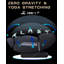 Fauteuil de massage 3D noir en similicuir noir complet avec contrôle de la voix et repose-pieds