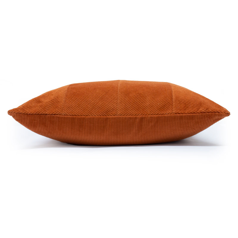 Jagger Square Throw Cushion, Rust Orange