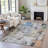 Machine Washable Indoor/Outdoor Xhevrie Blue Rug-112029096