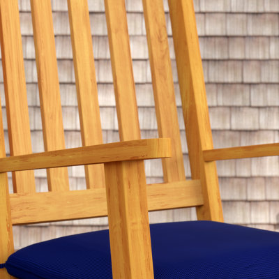 Aprilette Solid Wood Outdoor Rocker Chair