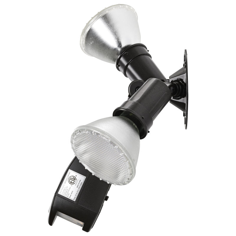 Chancy 150-Watt Dusk to Dawn Outdoor Security Spot Light with Motion Sensor, PAR39, Black