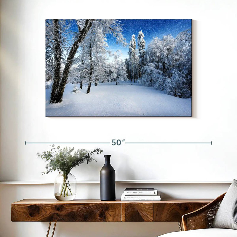 Paysage d'hiver français Alvord, H 26 po x l 39 po