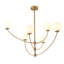 Lustre en laiton traditionnel 6 lumières Cleckley