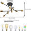 Coblitz 6-Light 62cm Sputnik Semi Flush Mount-1527988074