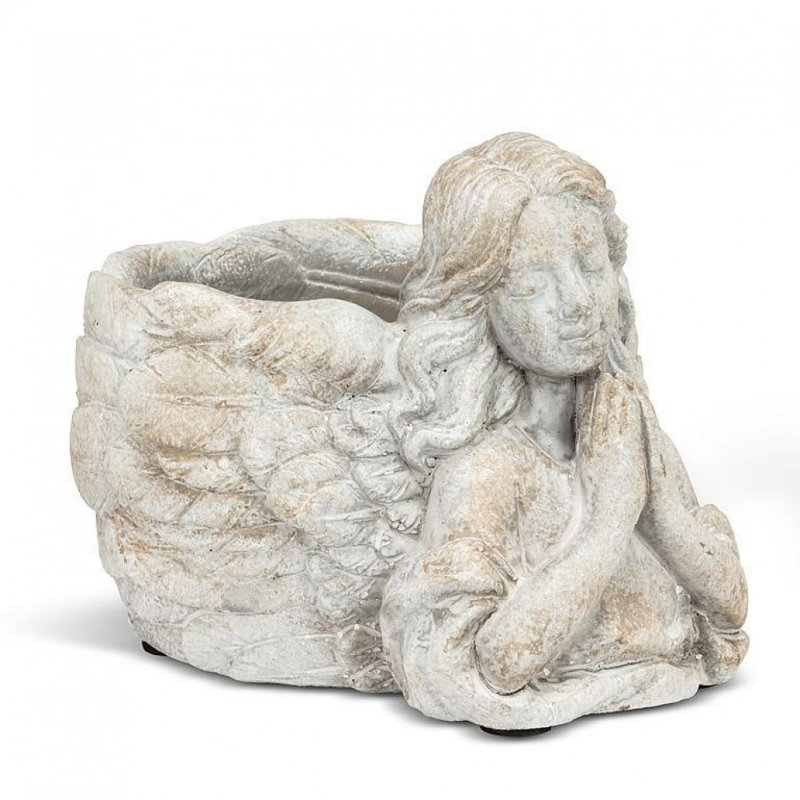 Angel With Hands In Prayer Planter
