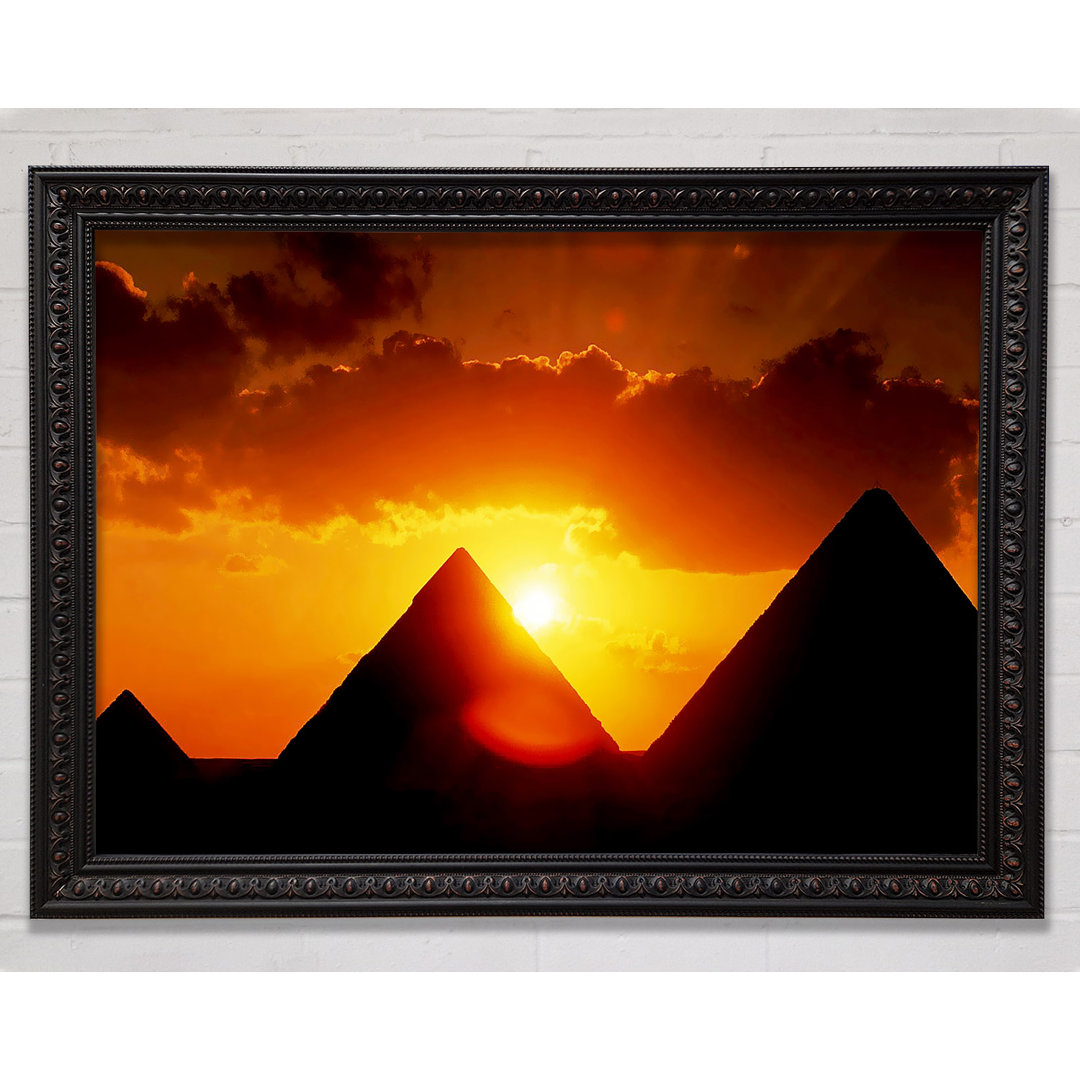 Pyramide Sonnenaufgang - Einzelner Bilderrahmen Kunstdrucke