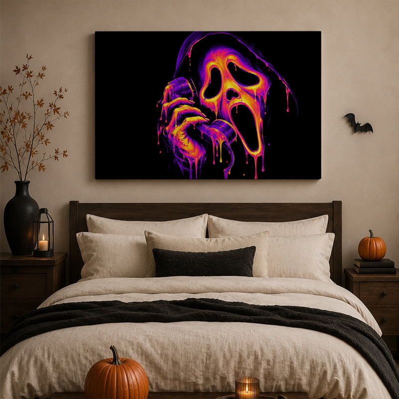 Reproduction d'art sur toile d'Halloween, 20"H x 30"W