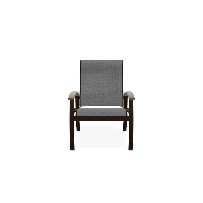 Chaise de patio Askar, Kona texturé, Désert, Titane Sunbrella®