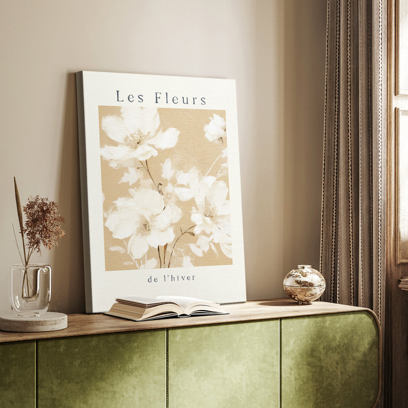 Imprimé floral rétro XXXII - galerie Cavas, H 18 po x l 12 po