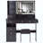Large Size Left Drawer Desktop Vanity Table+Cushioned Stool Dresser Set, 2 AC+2 USB Power Station, Hair Dryer Stand, Extra Large Touch Control LED Mirror, 3-Color Switch, EPA, GCC, UL Certificate-271919619