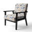 Chaise d'appoint Petal Symphony Blue Damask Harmony