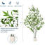 Arbre d'eucalyptus artificiel de 6 pi, tiges flexibles, plante artificielle réaliste pour l'intérieur et l'extérieur, feuilles réalistes-961954002-961954000