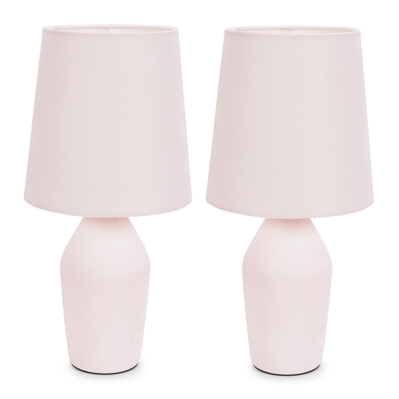 Daiva Ceramic Table Lamp, No, Pink