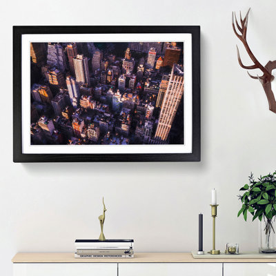 Above New York City - Single Picture Frame Painting