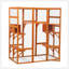 Spacious Cat Enclosure With Multiple Perches And Condos, Lockable Door, Weatherproof Roof For Indoor And Outdoor Use