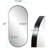 Stainless Steel Frame Oval Wall Mirror-2077968036
