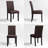 Modern Faux Leather Waterproof Upholstered Dining Chair-341332976