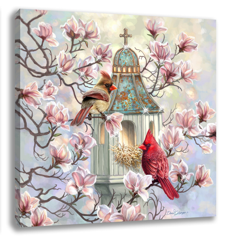 Printemps matinal printanier avec cristaux éblouissants