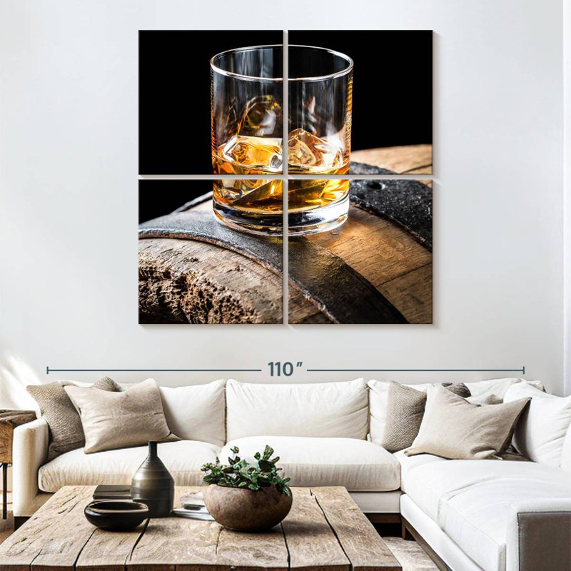 Brandy Drink From The Barrel, 74" H x 74" W