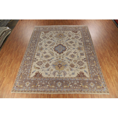Tapis indien en laine Oushak Earth