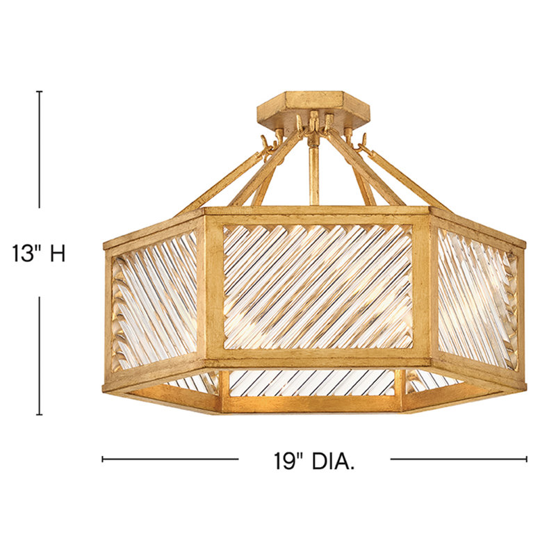 Sura 4 - Light Semi Flush Mount