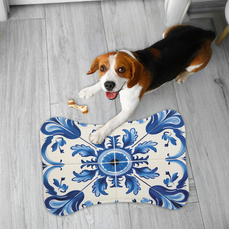 Azelejos Art - Tapis d'alimentation en os 1 pièce, Moyen (18 po)