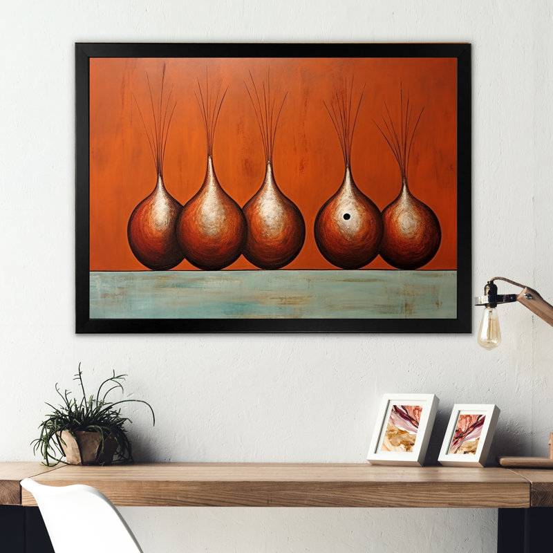 " Bowling Copper Competition ", Black Picture Framed, 16" H x 32" W