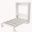 Lit escamotable double pliable en armoire, blanc-1528137233-1528137238