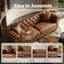 Canapé Chesterfield 85,5 po Air Leather-866075337