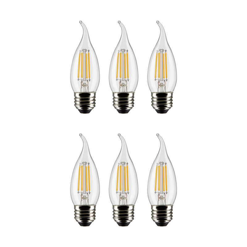 CA10 LED, Dimmable Light Bulb, E26/Medium (Standard) Base, 2700K, 4W