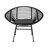 Contemporary Basket Chair For Outdoor Enjoyment - Grey, Iron + Plastic, 29.12 In. Tall, 22.97 Wide, 36.05 Deep, 11.61 Lb, Assembly Required Elegant Areas Steel