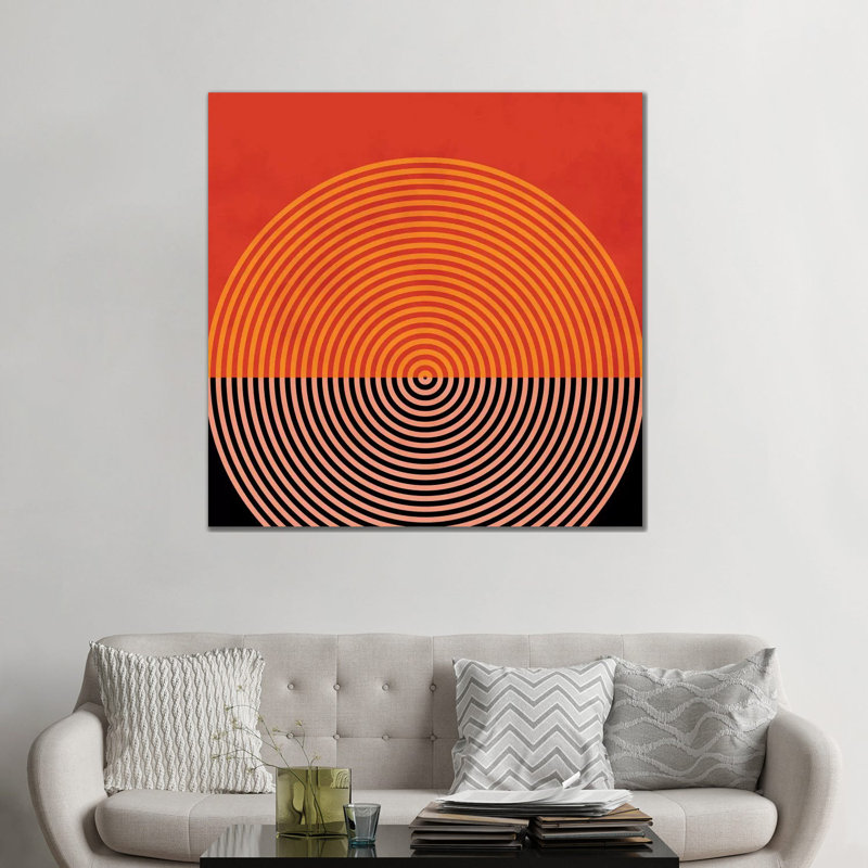 «Lines and Shapes I» par Ana Rut Bré - impression d'art graphique, Toile tendue, Aucun mat, H 48 po x l 48 po x 1,5 po