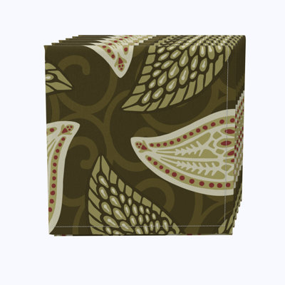 Cotton Floral Square Napkin