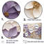 Violet et blanc, minimalisme, violettes - Violettes, impression sur toile-97047664-119772015-97047655