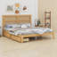 Lit avec tête de lit en rotin, tiroirs de rangement, supports et pieds de soutien améliorés-1535037006