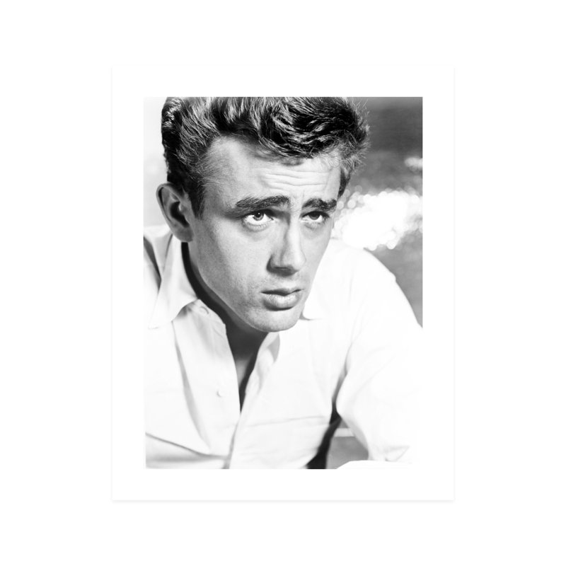 Gros plan sur James Dean, H 10 po x l 8 po