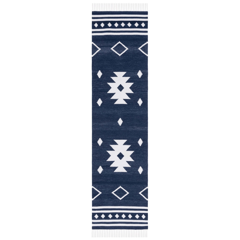 Brightynn Flat Weave Polpropylene Southwestern Rug, Runner 2'3" x 9'