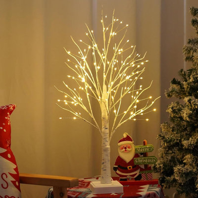144 LED Birch Tree Lights, DIY Artificial Tree Lamp Timer Battery/USB Operated, Tabletop Bonsai Fairy Light Spirit Tree For Bedroom Christmas Home Gifts Decor