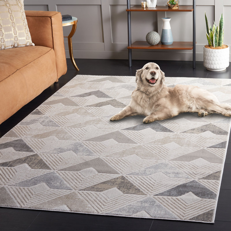 Saylor 100 Performance Geometric Rug, Rectangle 5'5" x 7'7"
