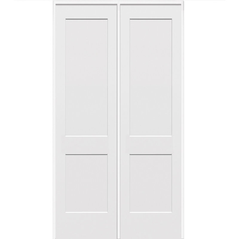 Porte standard intérieure moulée en bois manufacturé à panneau massif, Côté droit, 62 po x 81,75 po