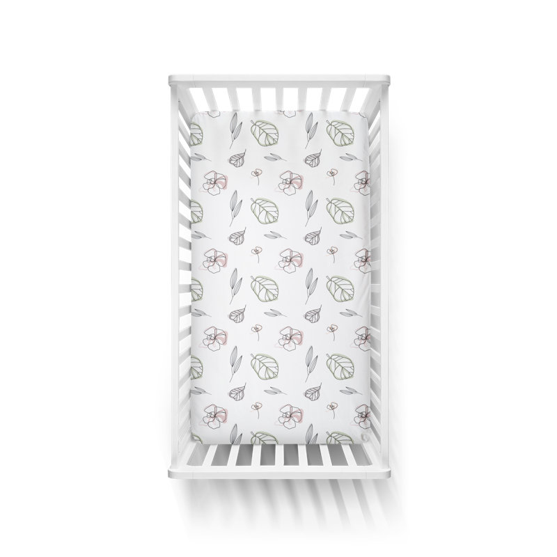 Drap imprimé floral abstrait