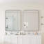 Miroir mural 30 po x 40 po, miroir rectangulaire en métal, miroir de coiffeuse, pour salle de bain, salon, chambre à coucher-406702171-406702172