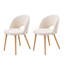 Ensemble de chaises de salle à manger ergonomiques avec velours doux