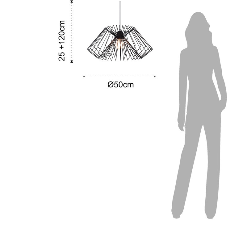 Pascal 1 - Light Black Unique/Statement Pendant