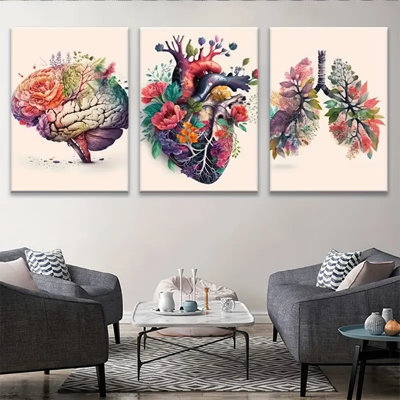 3 Piece Wrapped Canvas Painting