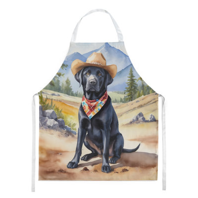 Tablier de bienvenue Labrador Retriever Cowboy