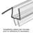 Prime-Line Frameless Shower Door Bottom Seal for 3/8 In. Thick Glass Doors  Stop Shower Leaks and Create a Water Barrier, 36 In., Clear Vinyl (Single Pack)-122120782