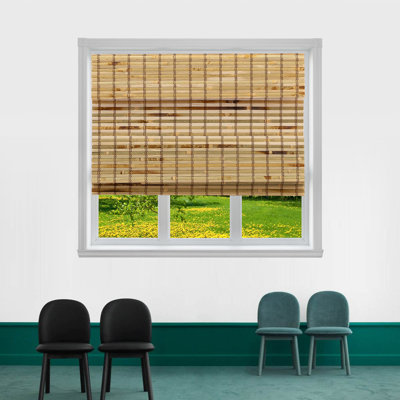 Semi Sheer Bamboo Roman Shade