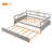Daybed Wood Bed with   Trundle,